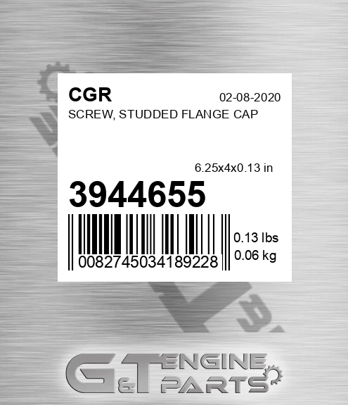 3944655 Screw, Studded Flange Cap