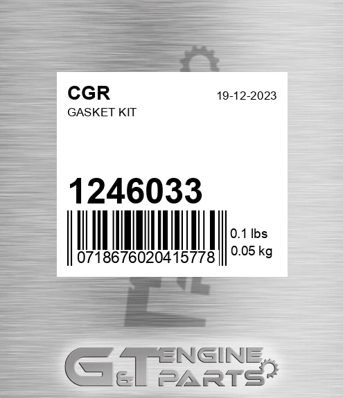 1246033 Gasket Kit