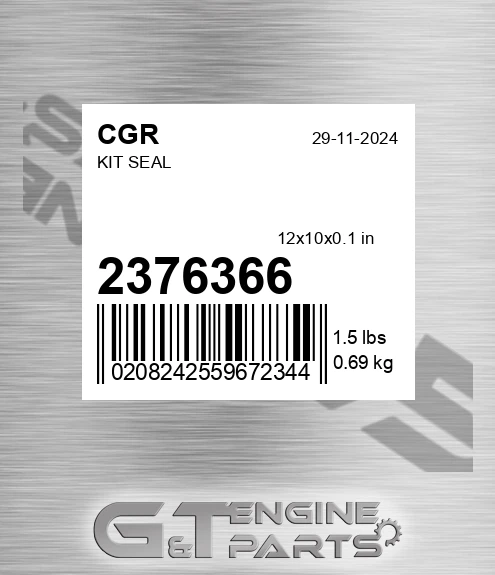 2376366 Kit Seal