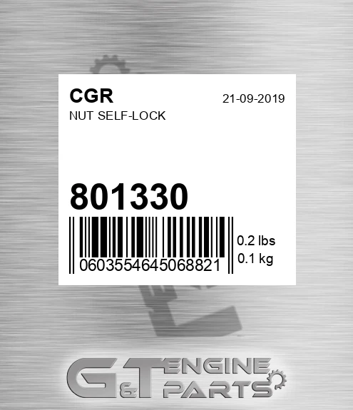 801330 CGR Nut Self-lock