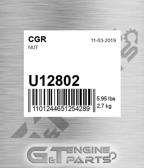 U12802 Nut