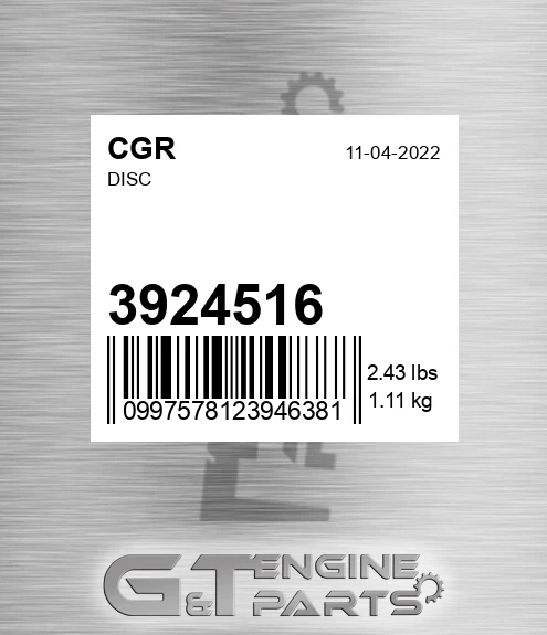 3924516 Disc