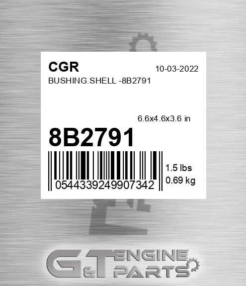 8B2791 CGR Bushing.shell -