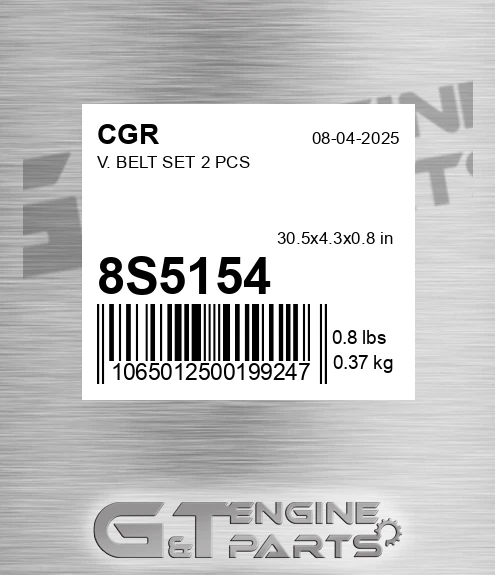 8S5154 V. Belt Set 2 Pcs