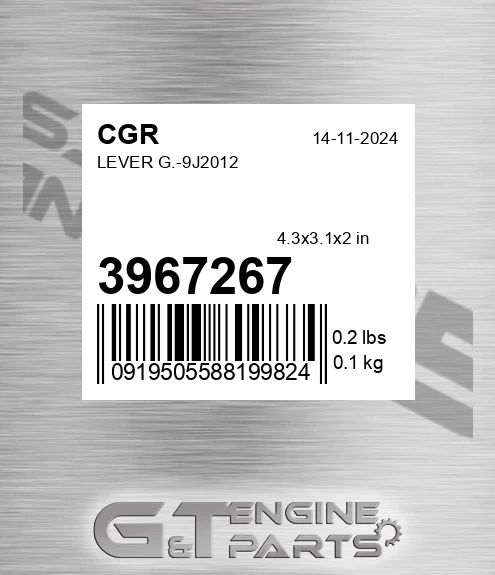 3967267 CGR Lever G.-9j2012
