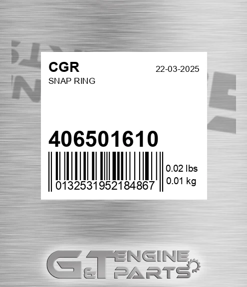406501610 Snap Ring