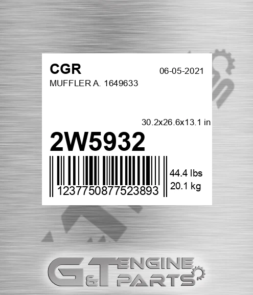 2W5932 Muffler A. 1649633