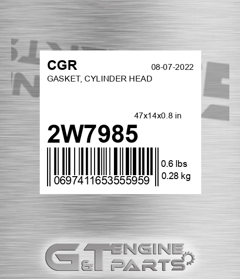 2W7985 Gasket, Cylinder Head