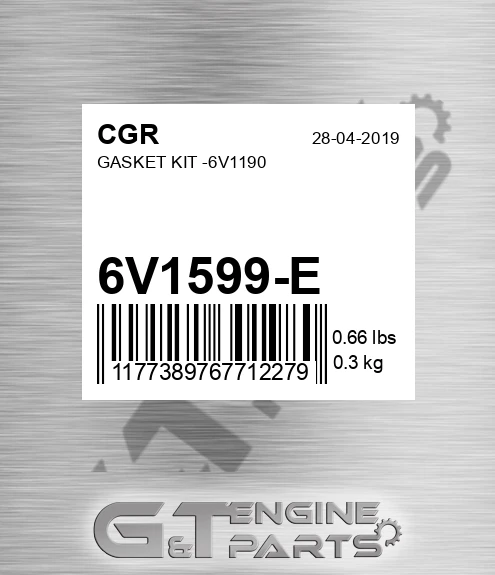 6V1599-E Gasket Kit -6v1190