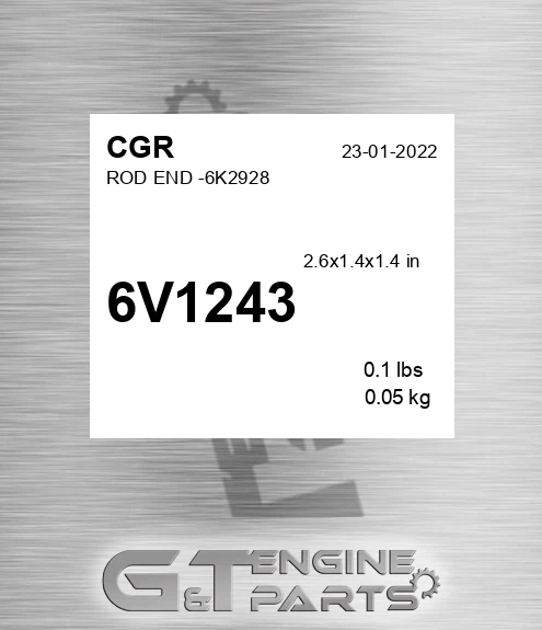 6V1243 Rod End -6k2928 for CGR