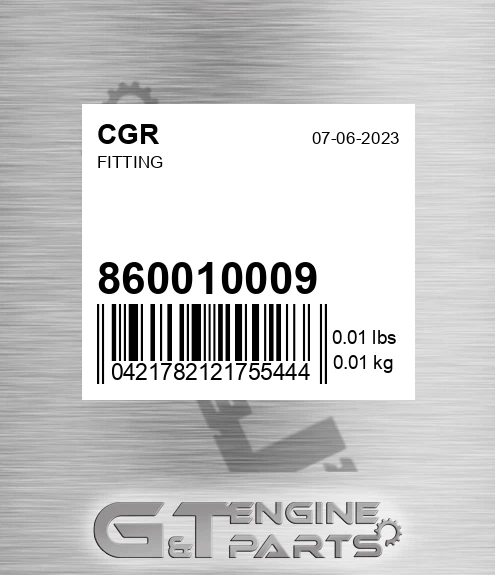 860010009 Fitting