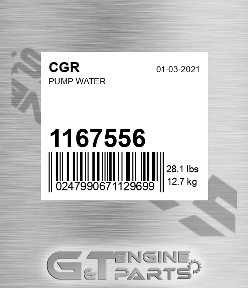 1167556 CGR Pump Water