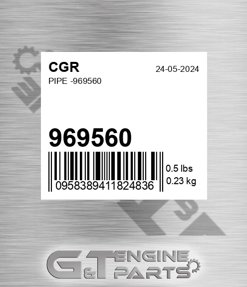 969560 CGR Pipe -