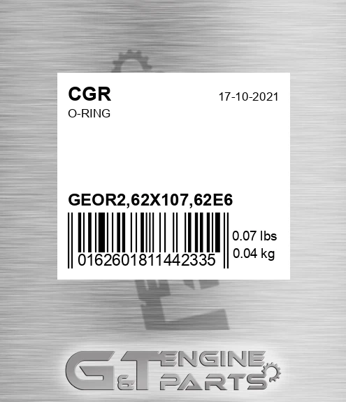GEOR2,62X107,62E6 O-ring