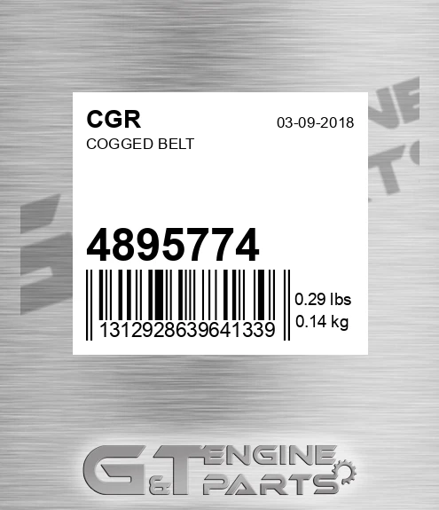 4895774 Cogged Belt