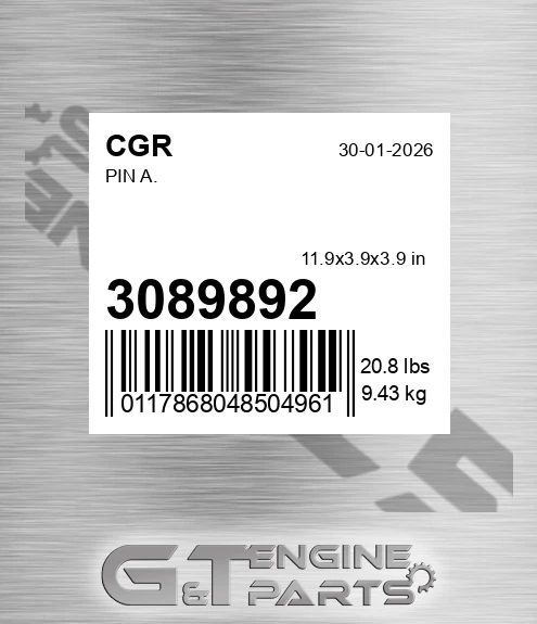 3089892 Pin A.