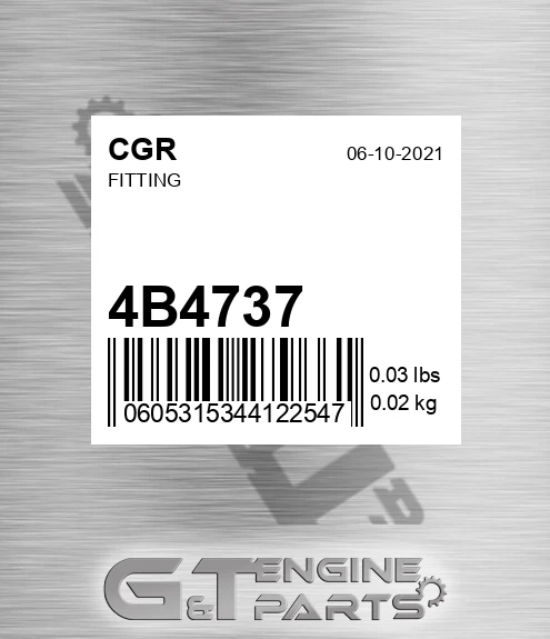 4B4737 Fitting