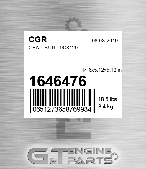 1646476 CGR Gear-sun - 9c8420