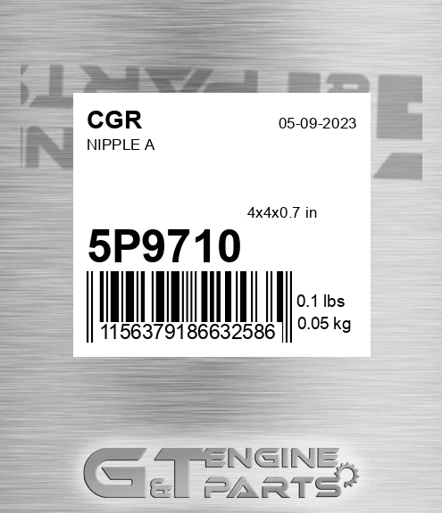 5P9710 Nipple A for CGR