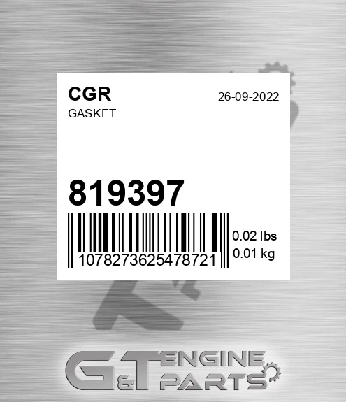 819397 Gasket