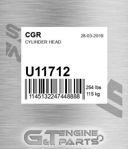 U11712 CGR Cylinder Head