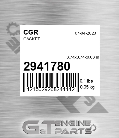 2941780 Gasket