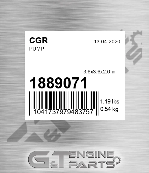 1889071 Pump for CGR