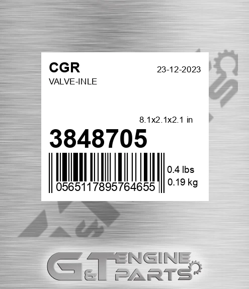 3848705 Valve-inle