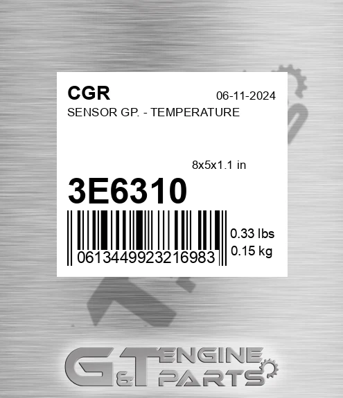 3E6310 Sensor Gp. - Temperature