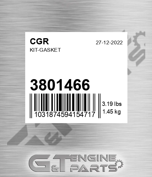 3801466 Kit-gasket