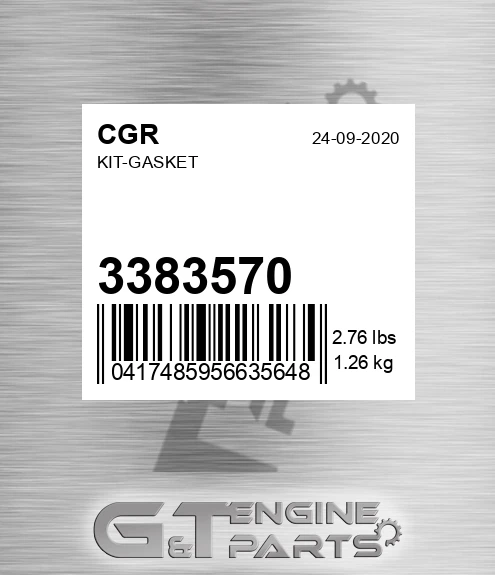 3383570 Kit-gasket