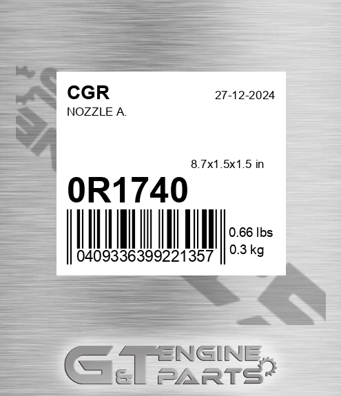 0R1740 CGR Nozzle A.