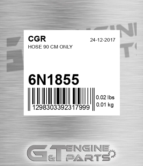 6N1855 Hose 90 Cm Only for CGR