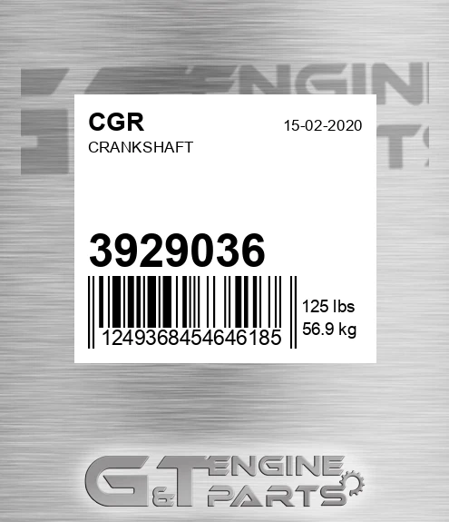 3929036 CGR Crankshaft