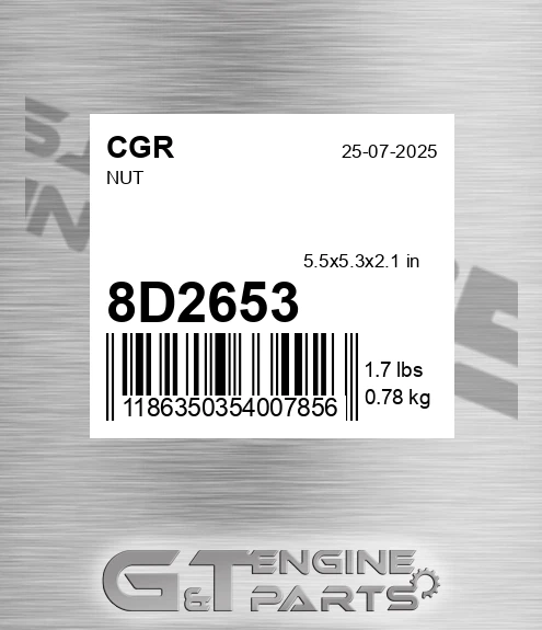 8D2653 Nut