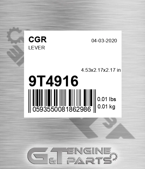 9T4916 CGR Lever