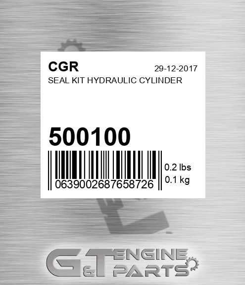 500100 CGR Seal Kit Hydraulic Cylinder
