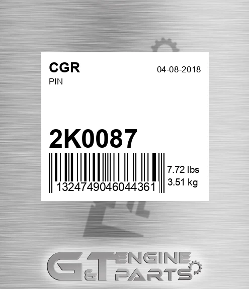2K0087 Pin