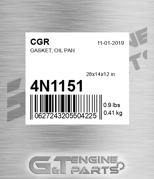 4N1151 Gasket, Oil Pan