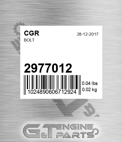 2977012 Bolt