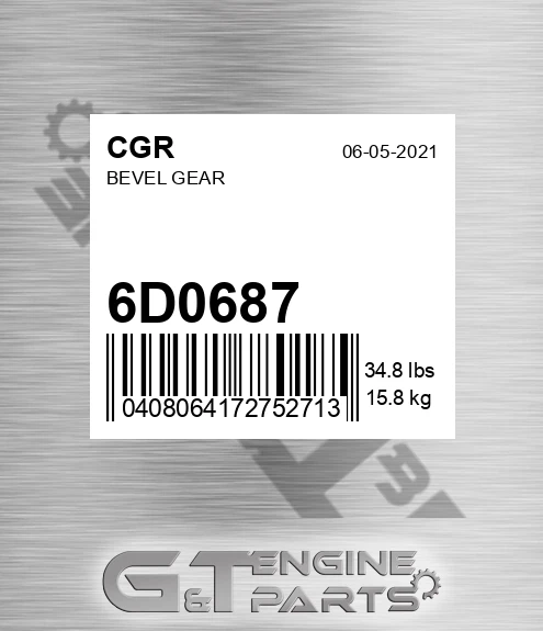 6D0687 Bevel Gear