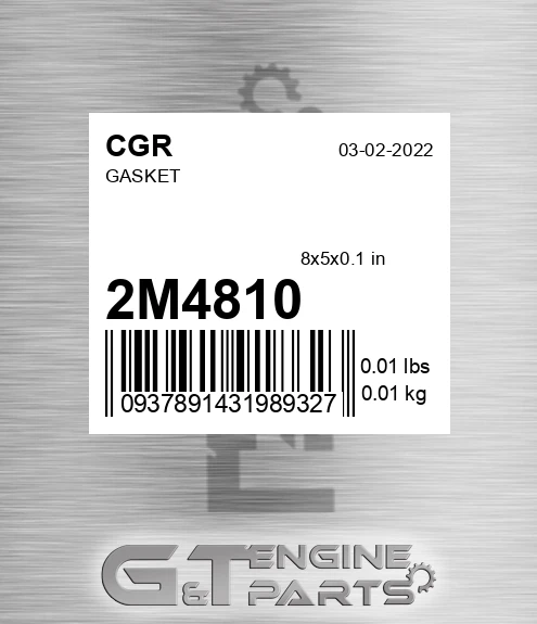 2M4810 CGR Gasket