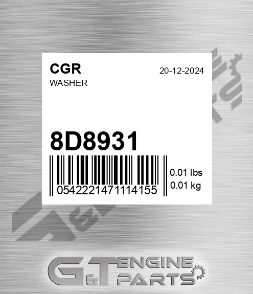 8D8931 Washer