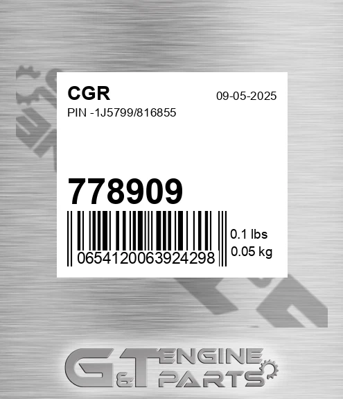 778909 Pin -1j5799/816855