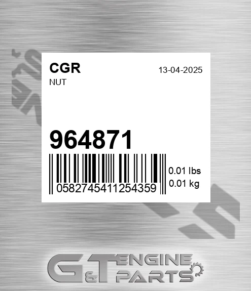 964871 CGR Nut