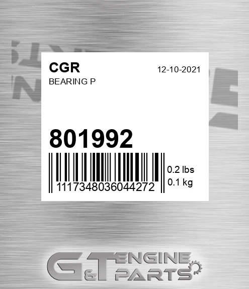 801992 CGR Bearing P