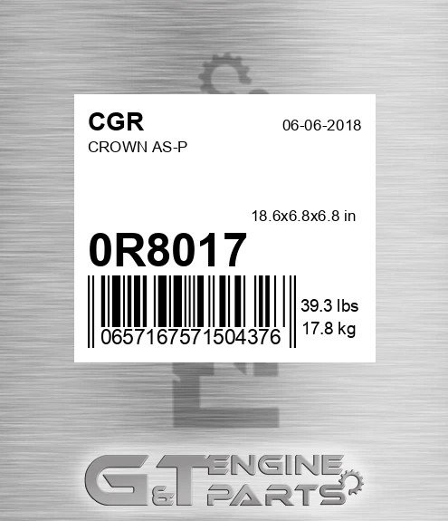0R8017 CGR Crown As-p