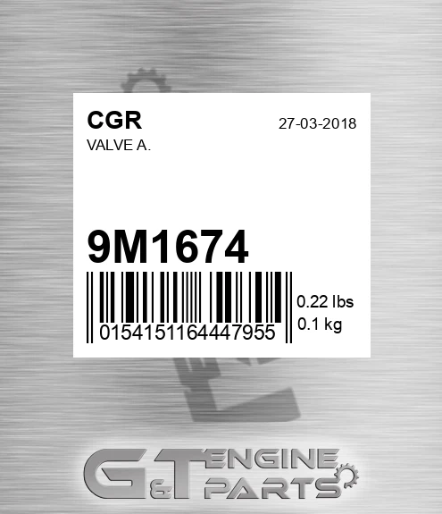 9M1674 Valve A.