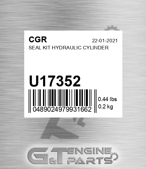 U17352 Seal Kit Hydraulic Cylinder