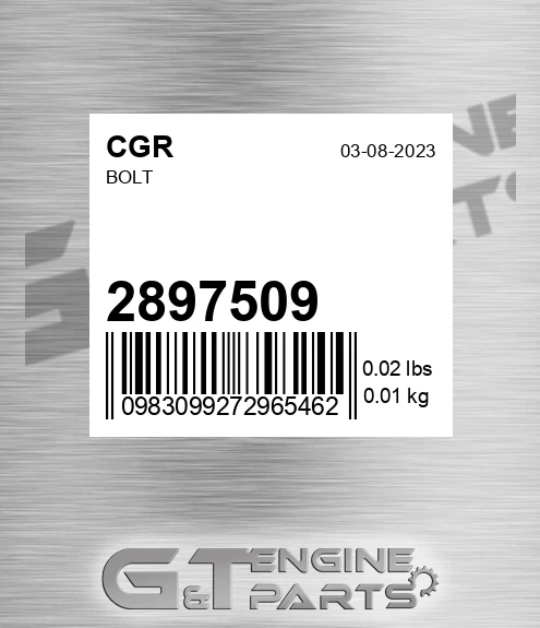 2897509 Bolt